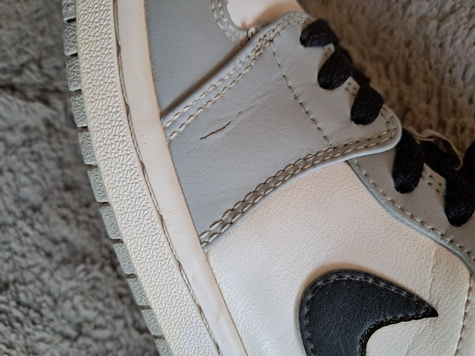 Buty damskie Jordan 1 retro szare light smoke
