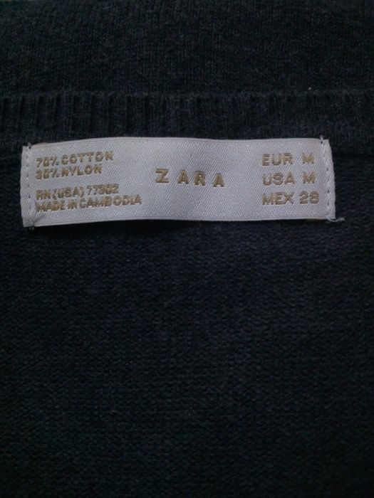 Pluver simples cinza rato da Zara