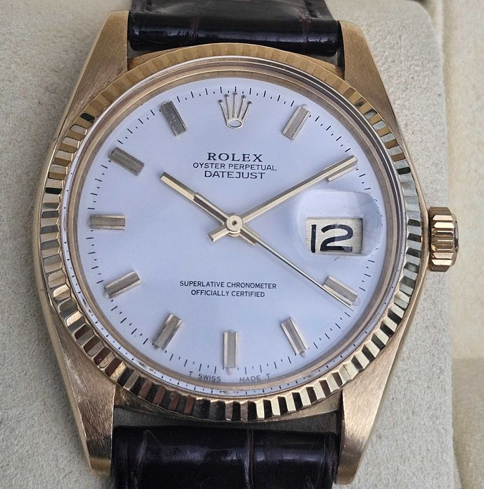 Rolex Datejust 36 mm lite złoto 18K z 1975 roku