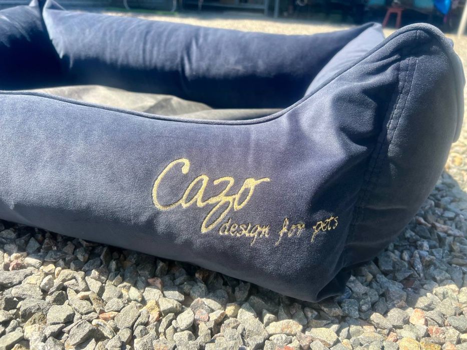 Cazo Milan лежак для собак L 93x72 см - синій