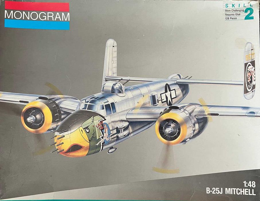 MONOGRAM- B-25J Mitchel 1/48+3 figurki pilotów