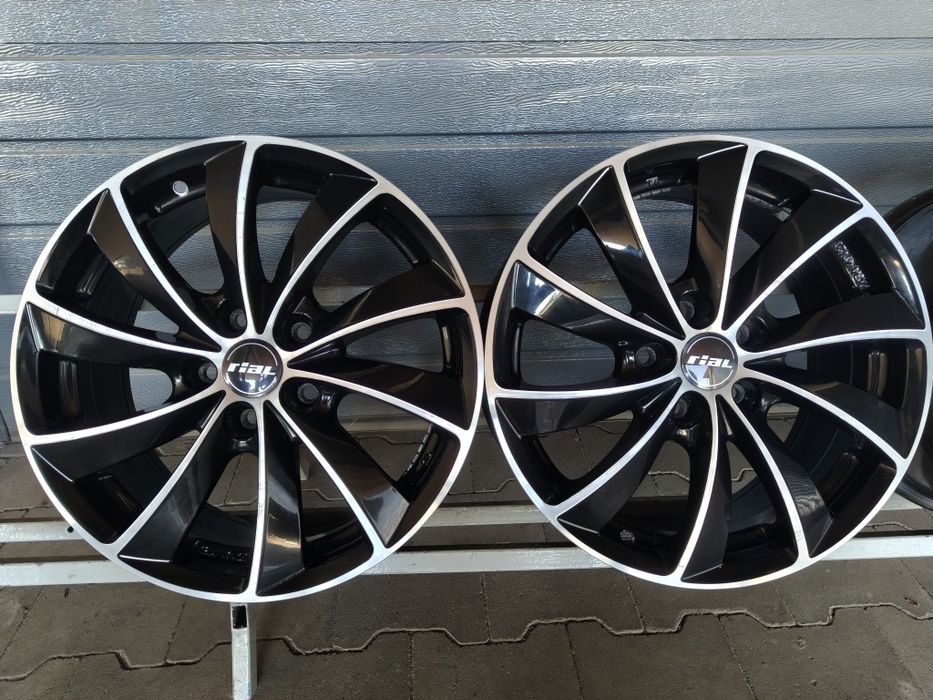 Felgi aluminiowe Rial Czarne VW Audi Skoda Seat 7,5x17'' 5x112 ET47 Komplet