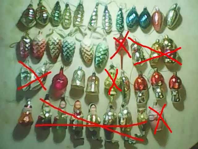 Елочные игрушки времен СССР