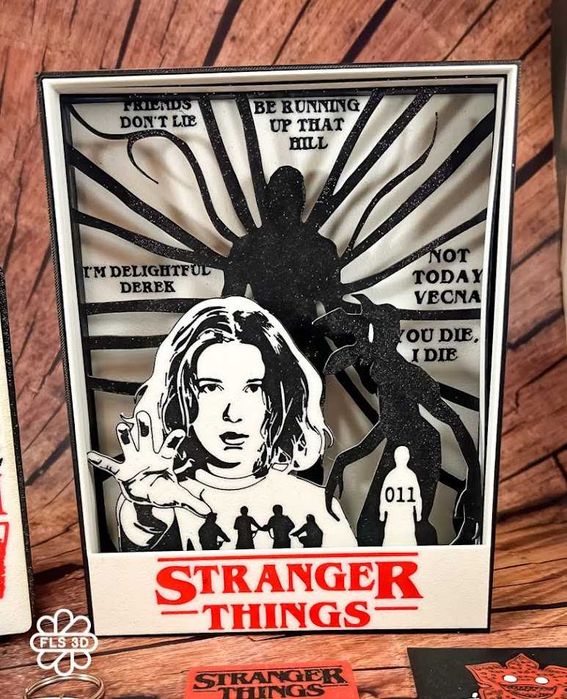 Luminária Stranger Things - Impressão 3D