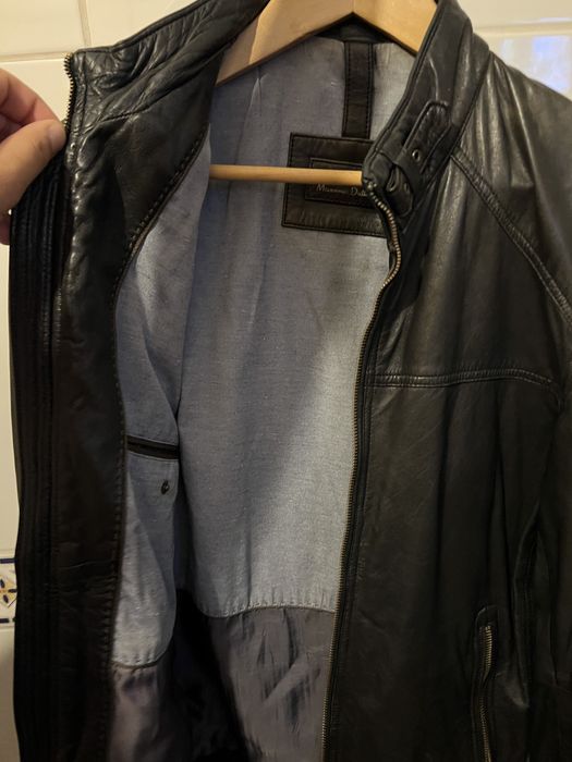 Casaco cabedal Massimo Dutti