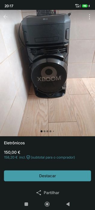 Coluna de som muito boa