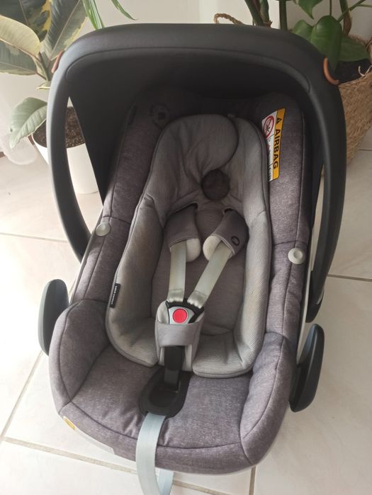 Conjunto cadeira auto peblle + quinny