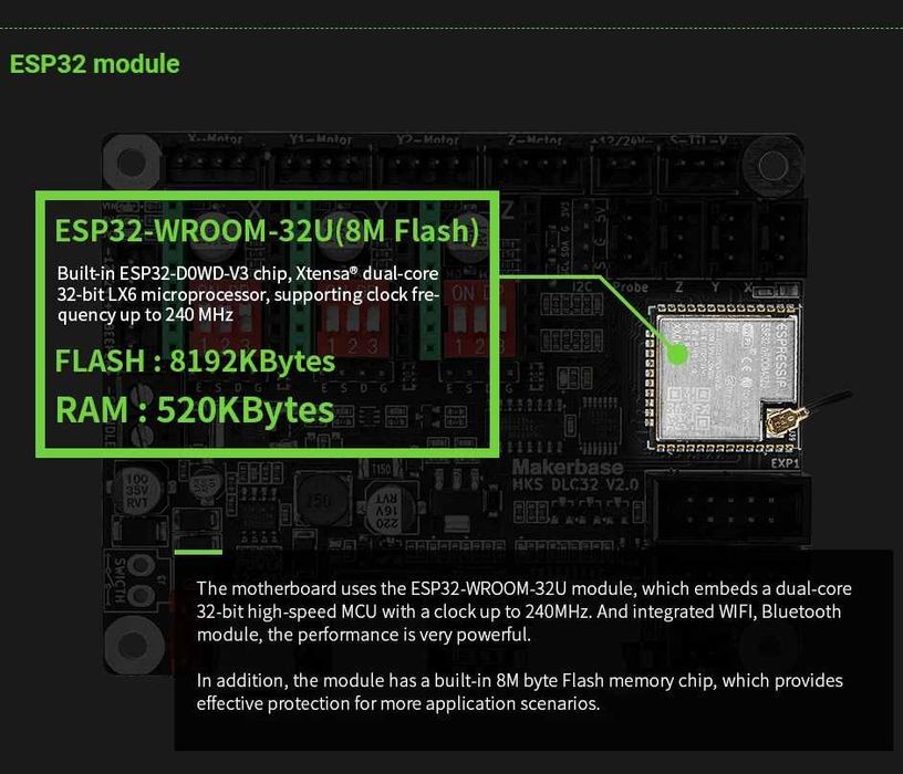 Placa Mãe Makerbase Mks Dlc32 V2.1 De 32 Bits