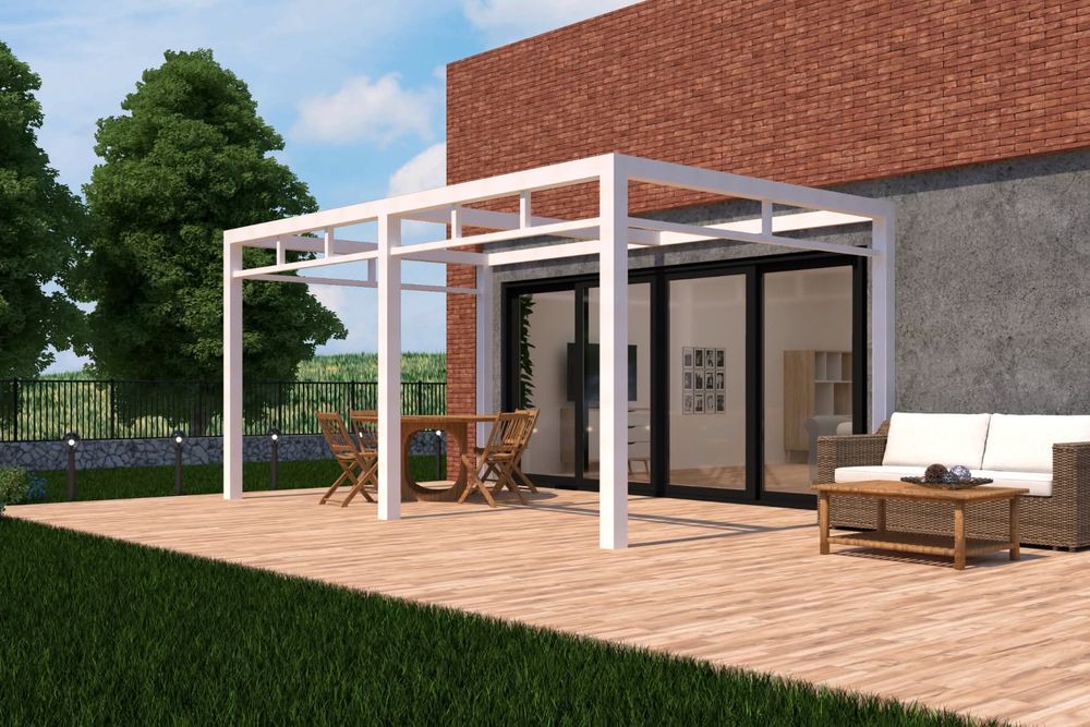 Pergola ogrodowa 5mx3 m.  Zadaszenia tarasów do samodzielnego montażu