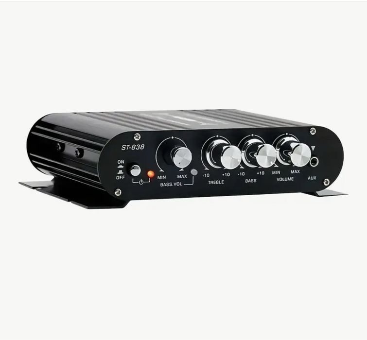 Підсилювач ST-838 2.1 (160W) — Компактний Hi-Fi ампліфікатор (12V)