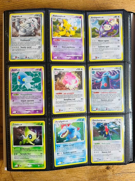 Polskie karty Pokemon Diament i Perła Tajemne Skarby - 18/18 Holo - Komplet - Stan NM