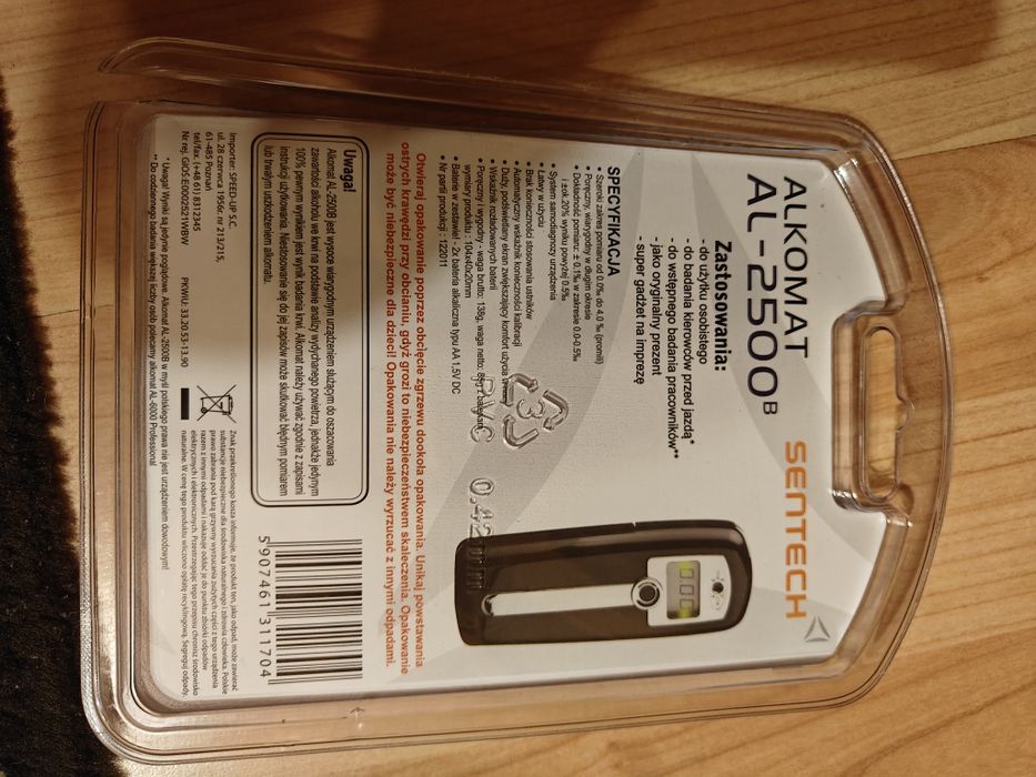 Alkomat Sentech Al-2500 b