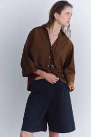 Сорочка Zara оверсайз М
