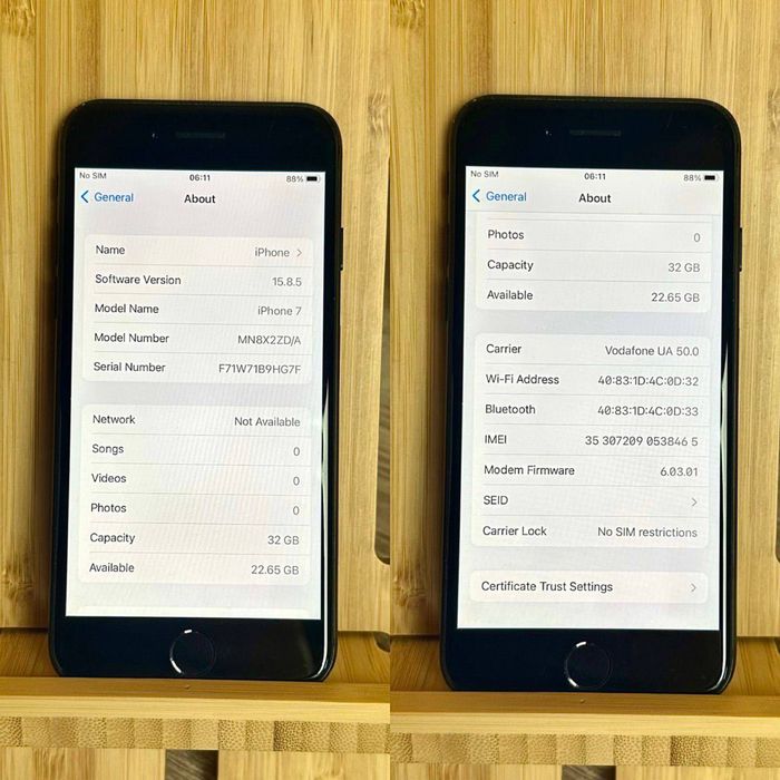 100%АКБ iPhone 7 Neverlock | Айфон 7 | Apple повний комплект | Новий стан |
