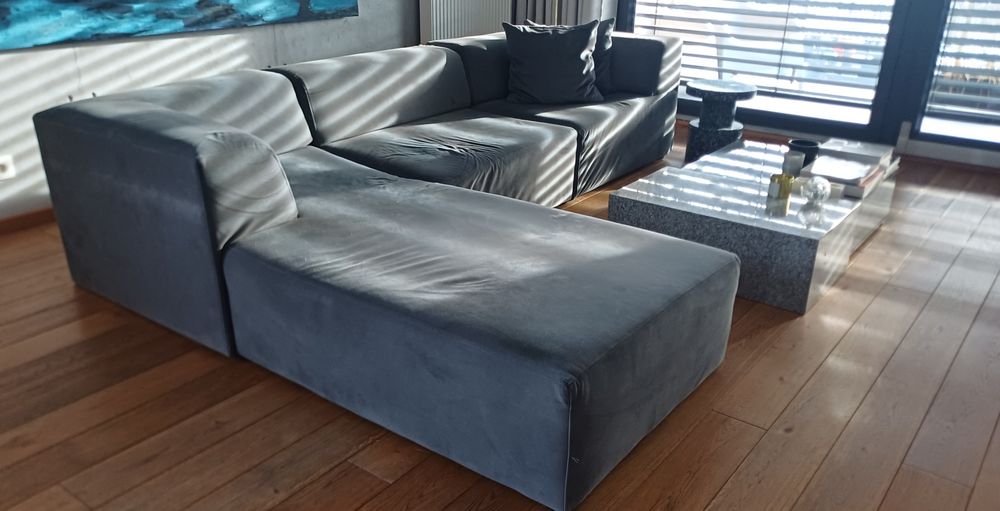 Kanapa modulowa-ciemna szarosc