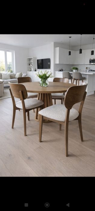 Zestaw Drewnianych.Krzeseł Oslo,Różne Wybarwienia