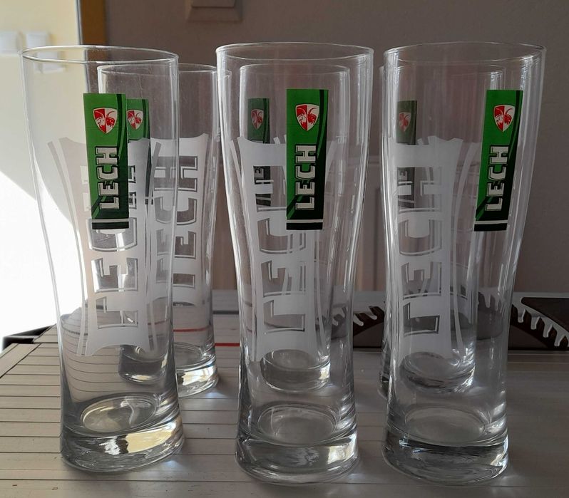 Lech szklanki do piwa 0,5 l, nowe 6 sztuk 40 zł