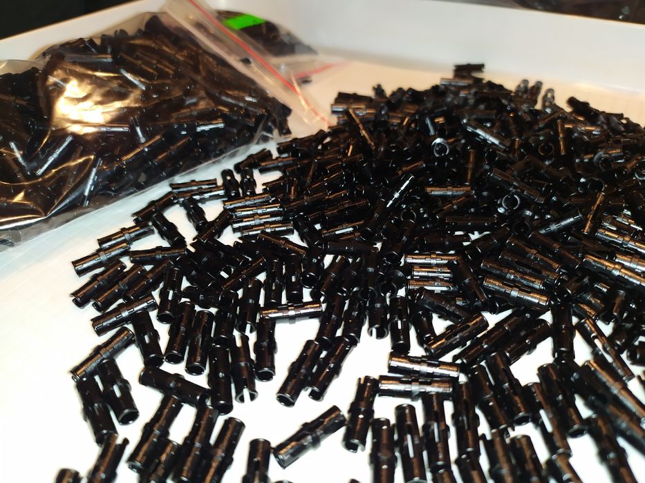 Piny lego technic  1075 sztuk Nówki czarny nr. 2780