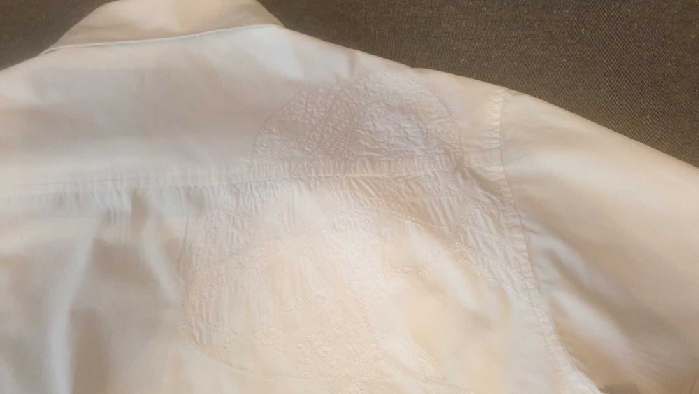 Koszula Versace Jeans Couture, M/L, biała, krótki rękaw, stan bdb-