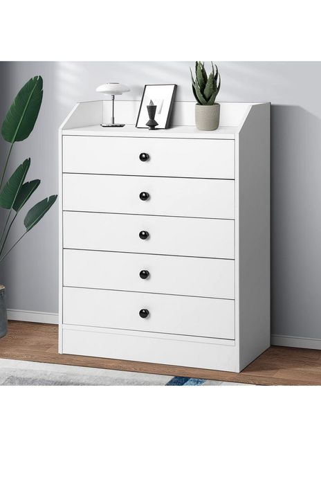 Komoda biała z 5 szufladami 60x80x30cm sypialnia, salon