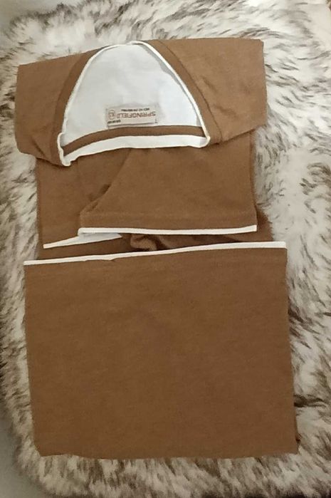 T´Shirt c/ duplo tecido saliente a branco Springfield - Tam XL 5 -Nova
