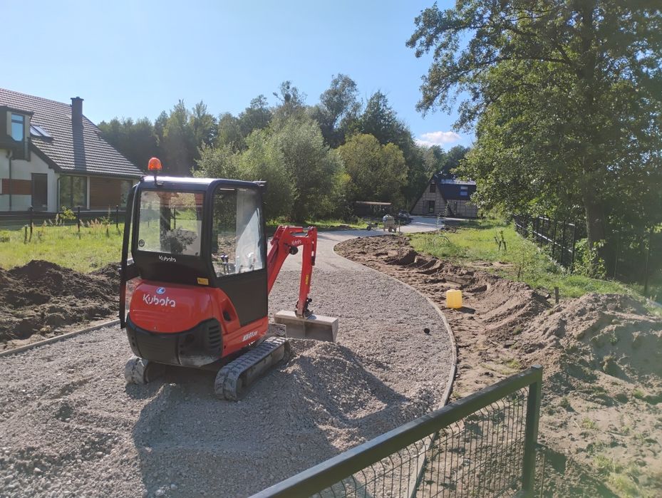 Usługi Mini koparką i Koparko ładowarka