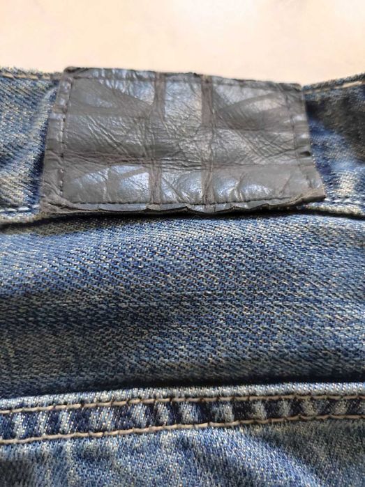spodnie klasyczne jeans dżinsowe proste męskie UK Style