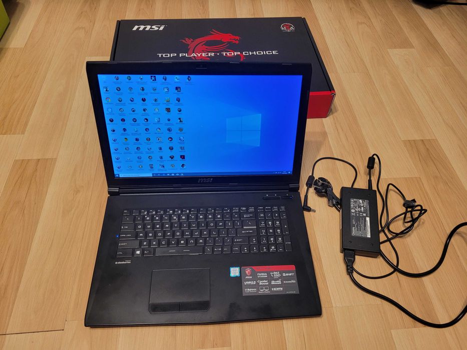 Laptop MSI GL72 6QD i7 6700HQ 8gb Ram GTX 950 256gb SSD + 1TB HDD 17 Cali + Gry