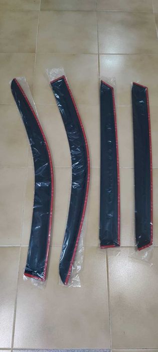 Conj. defletores vento/chuva 4 peças frt/tras VW Golf 5 04-09