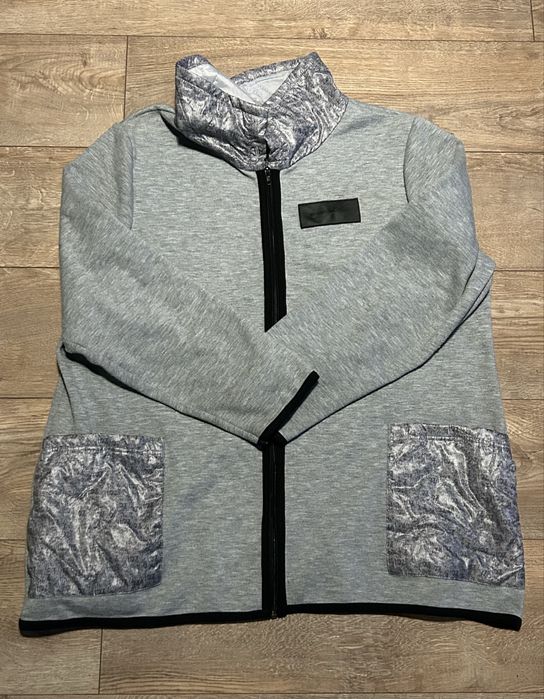 Rozpinana bluza szara 4XL