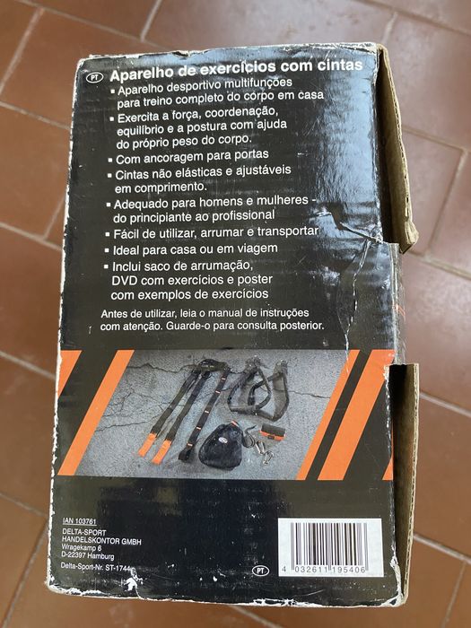 Aparelho de exercícios com cintas