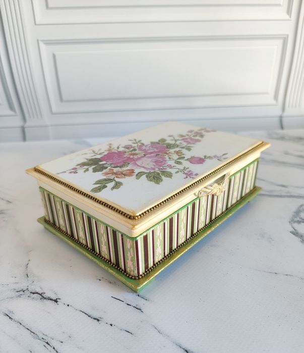.Ніжна вінтажна шкатулка декупаж ручної роботи • ідеальний подарунок