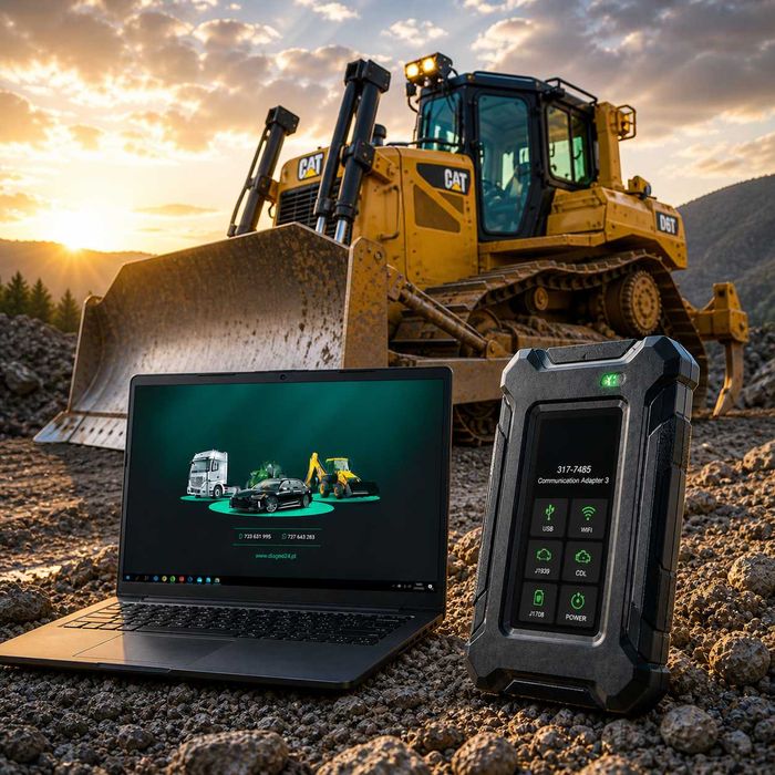 ZESTAW DIAGNOSTYCZNY Caterpillar CAT Maszyny Budowlane Serwisówka ASO