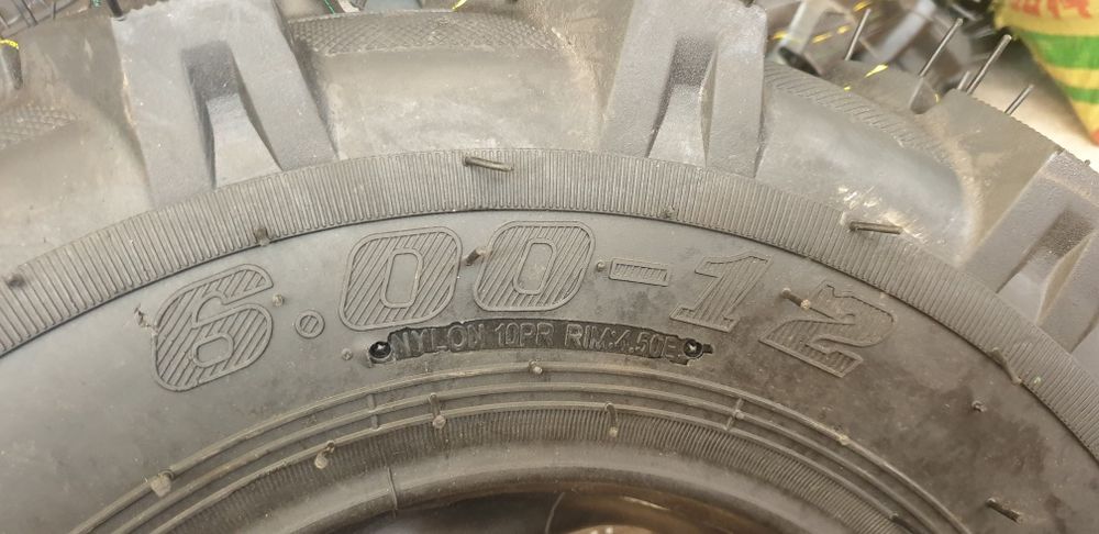 Резина, колёса на мотоблок 10 слойная, Индонезия, 6-00-12.