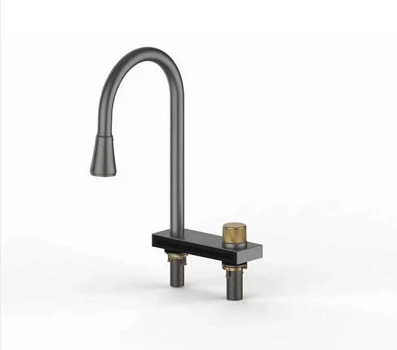 Lavatório de luxo com complementos em inox