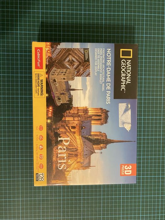 Puzzle 3D Notre Dame de Paris - National Geographic (CubicFun) - Novo/Selado