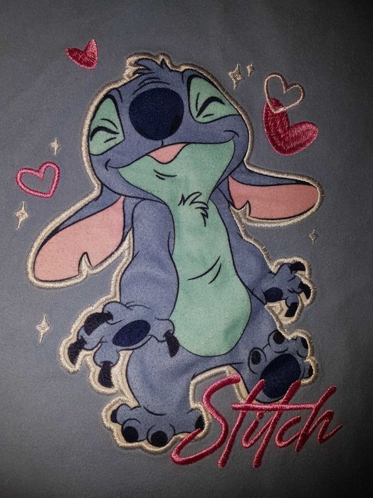 Теплая пижама флис-велюр, комплект Стич, Stitch Disney 7-9 лет
