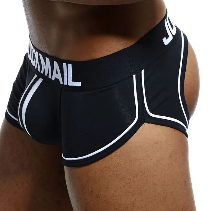 Mocno zabudowane jockstrapy z przodu a z tyłu goła pupa JOCKMAIL - M