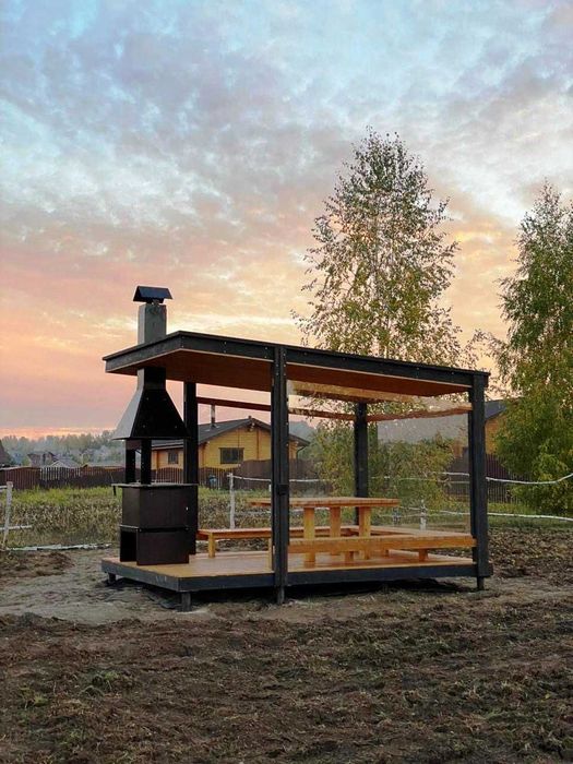 Альтанки, дачні будиночки!Тераси, зони відпочинку!Модульне будівництво