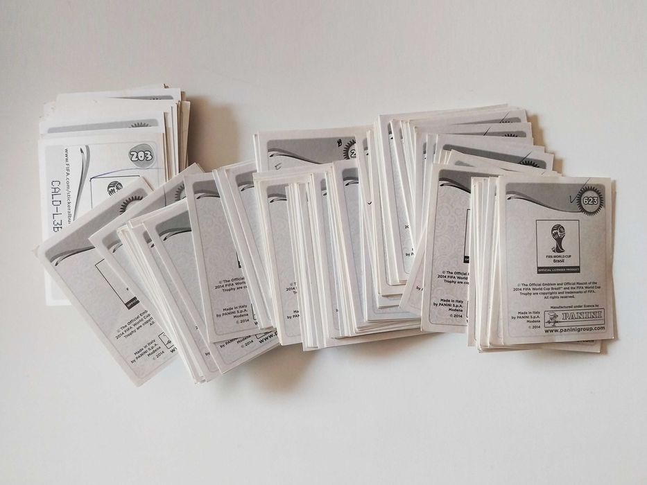 160 cromos (c/ marcas caneta no verso) BRASIL 2014 futebol | Panini