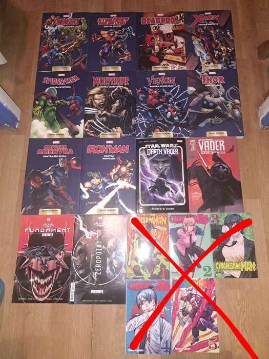 Komiksy i Manga - Marvel, Star Wars, Chainsaw Man, Fortnite PL i ENG