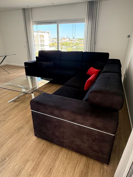 SOFA PRETO 5 lugares e sofa cama
