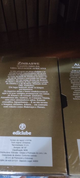 Filmes VHS coleção "Património da Humanidade" Países do Mundo"