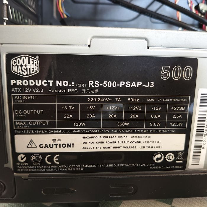 PC / Kit ASUS P8B75-M LX + 8GB RAM + Caixa Cooler Master + Fonte 500W