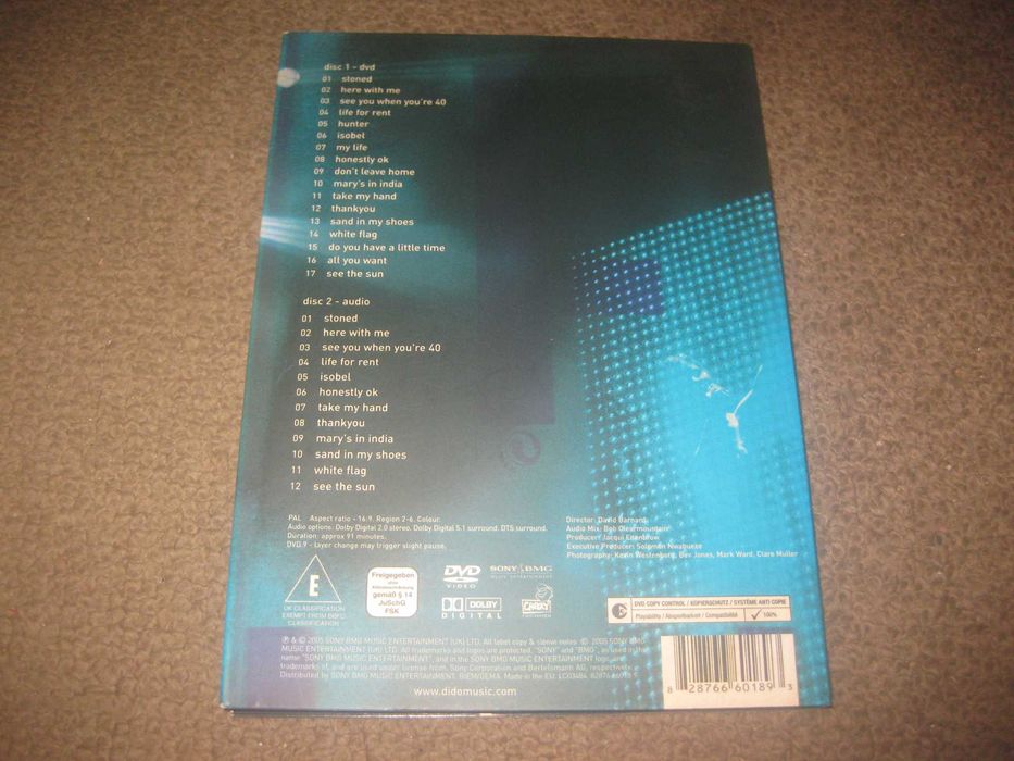 Dido "Live at Brixton Academy" Edição Especial com DVD+CD em Digipack!