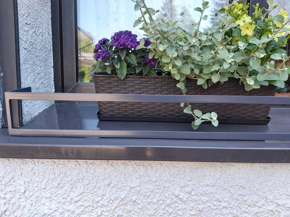 Kwietnik płotek barierka na parapet zewnętrzny do skrzynki wzór 0029