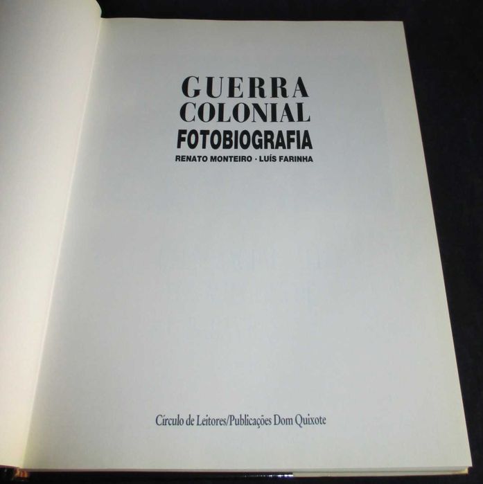 Livro Guerra Colonial Fotobiografia