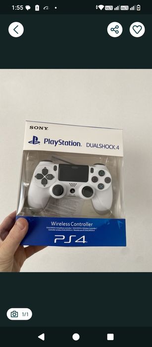 Pad ps4 nowy bialy