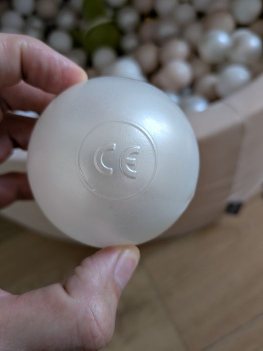 KiddyMoon Suchy basen okrągły z piłeczkami 7cm Zabawka basen piankowy