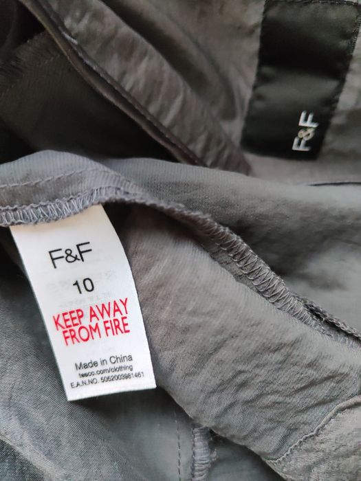 Grafitowa damska kurtka przejściowa wiosenna jesienna lekka rozmiar 38